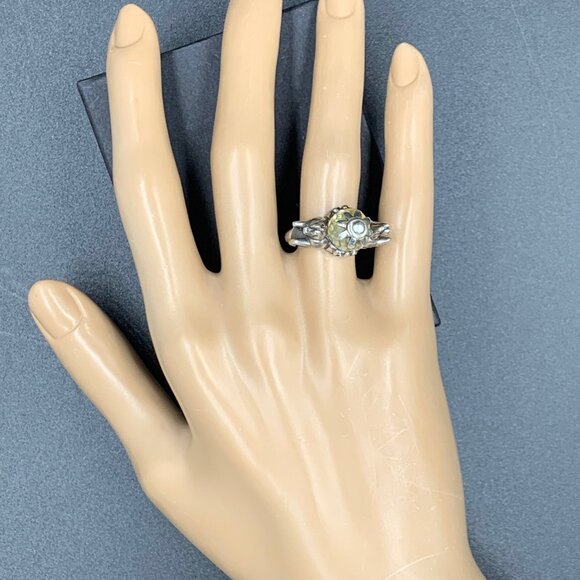 Finestra Jewelry Sterling Silver Citrine Carousel Horses Artisan